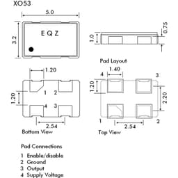 Euroquartz 50.000MHZ XO53050UITA