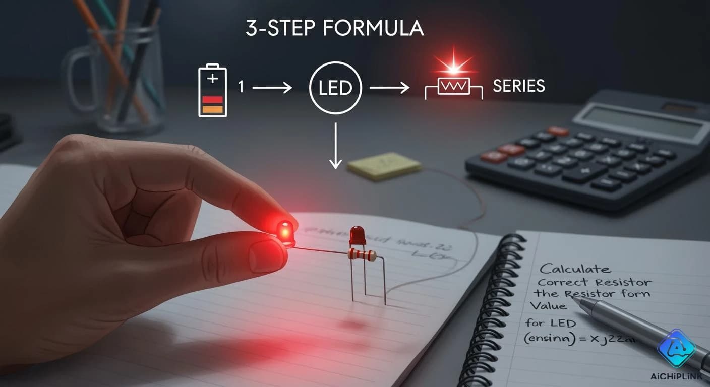 LED Resistor Calculation: A Simple 3-Step Formula for Beginners