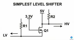 What is the simplest level shifter?