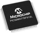 Microchip PIC32MX775F512L-80I/PF